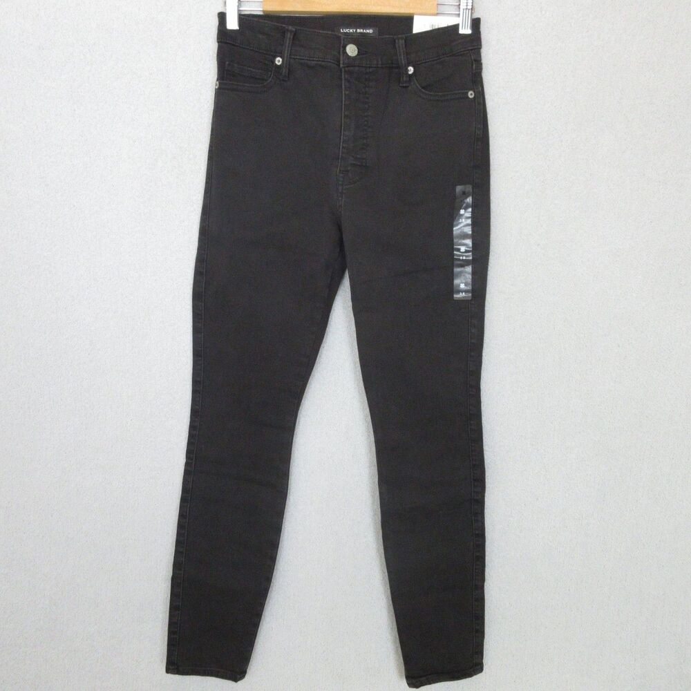 Lucky Brand Jeans‎ Skinny Ankle Womens 3 27-29 R Stretch Black Denim NWT